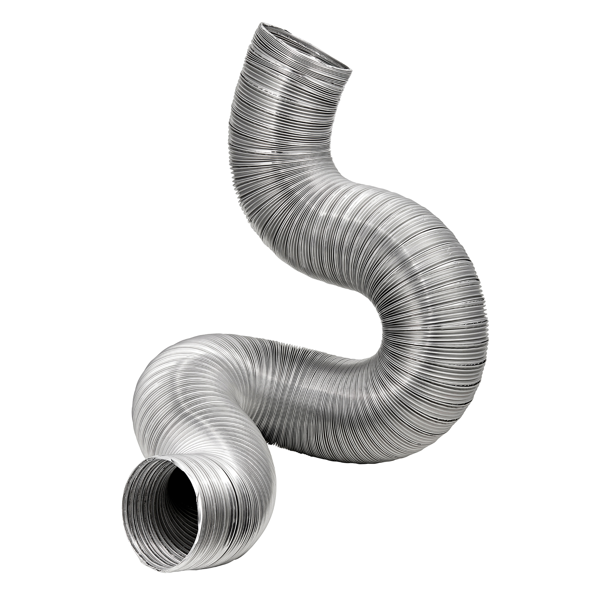 Lambro Flexible Aluminum Semi-Rigid Double-Lock Air Duct, 4in. Diameter, 8ft., 302DL